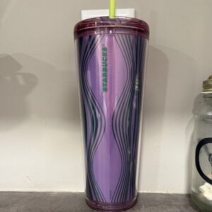Starbucks Lavender Tumbler with Green Straw